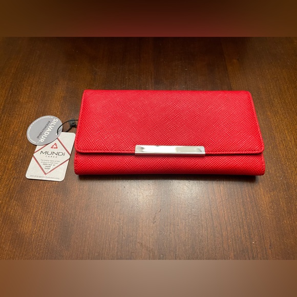 NWT Mundi Cares Vegan Leather Wallet - Picture 1 of 12